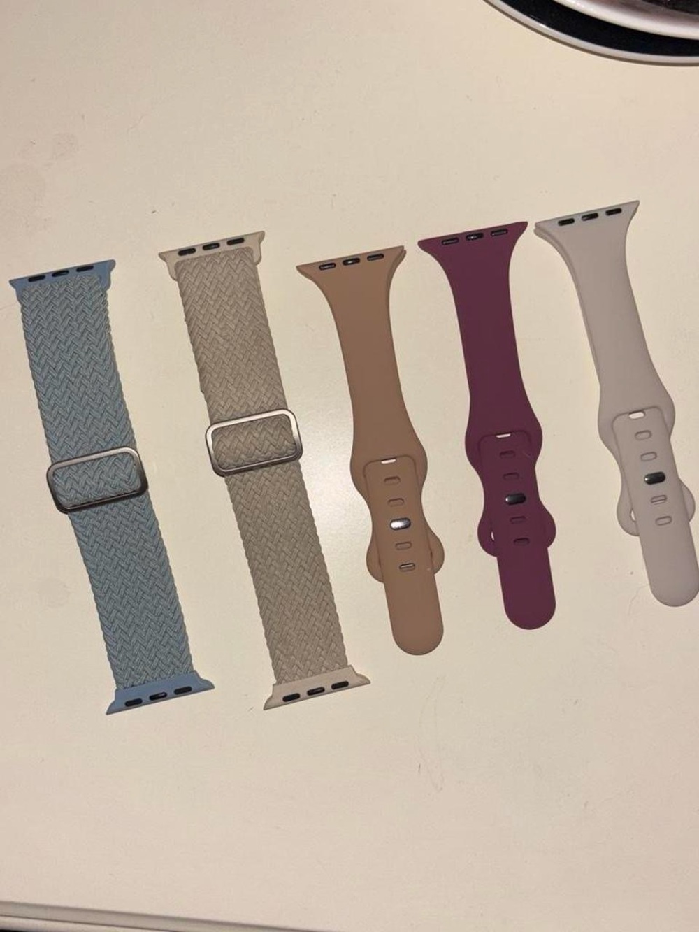 Apple Watch Bands - Blue, Beige, Taupe, Plum, Light Gray